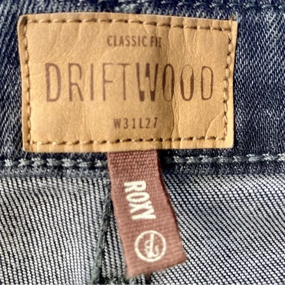 DRIFTWOOD Roxy Light Charcoal Gray Flare Jeans with Beautiful Floral Embroidery - Picture 6 of 6